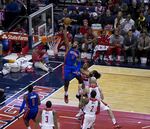 Andre Drummond, Detroit Pistons, Keith Allison, Flickr
