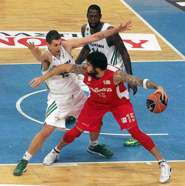 Dimitris Diamantidis - Panathinaikos - Georgios Printezis -Olympiacos - Olympiacosbs.gr