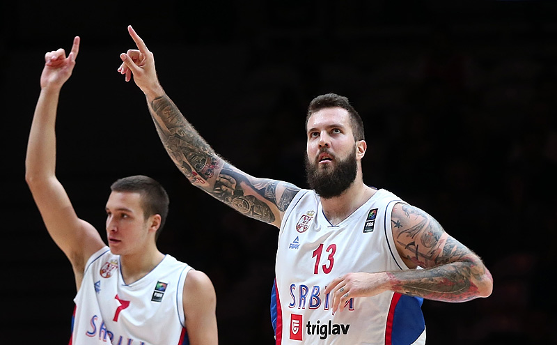 Miroslav Raduljica - Bogdan Bogdanovic - Serbien - FIBA:Ciamillo-Castoria - Matthaios